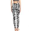 Fashion Geometric Pattern Printed High Waist Elasticity Pants Soft Trousers For Women Workout Tights Fitness Yoga Pants