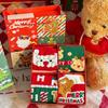Festive Red Christmas Cartoon Socks Gift Box for Women - Mid-Calf, Cute & Versatile, Autumn/Winter.