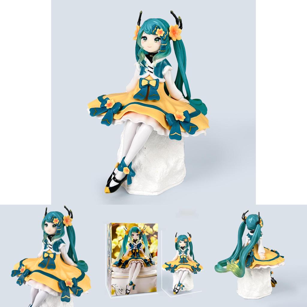 Hatsune Miku Pvc Anime Figure With Spring Blossom Design For Collectors And Decor