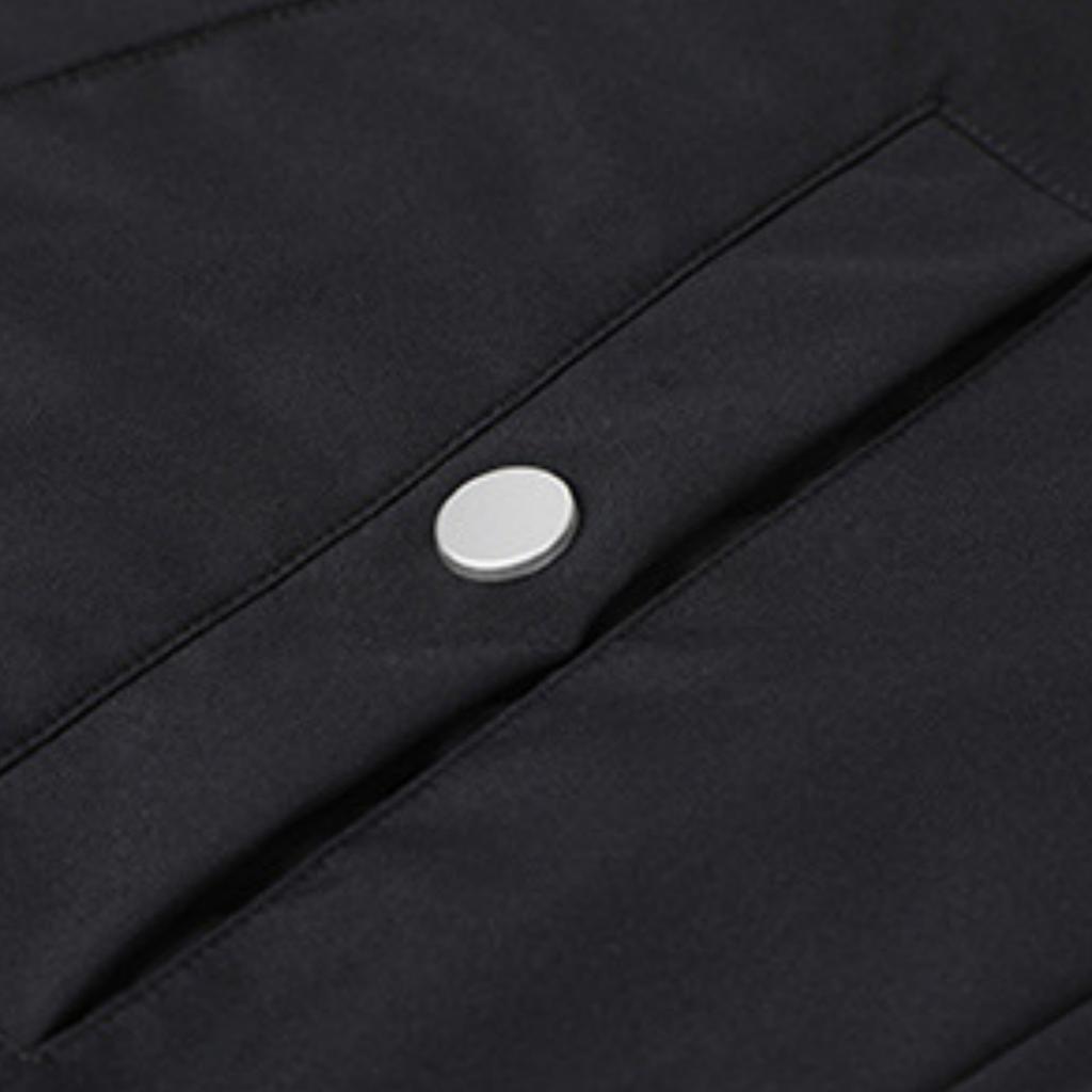 Men's Casual Checkered Patchwork Style Sports Jacket, Men's Loose Stand-up Collar Work Jacket