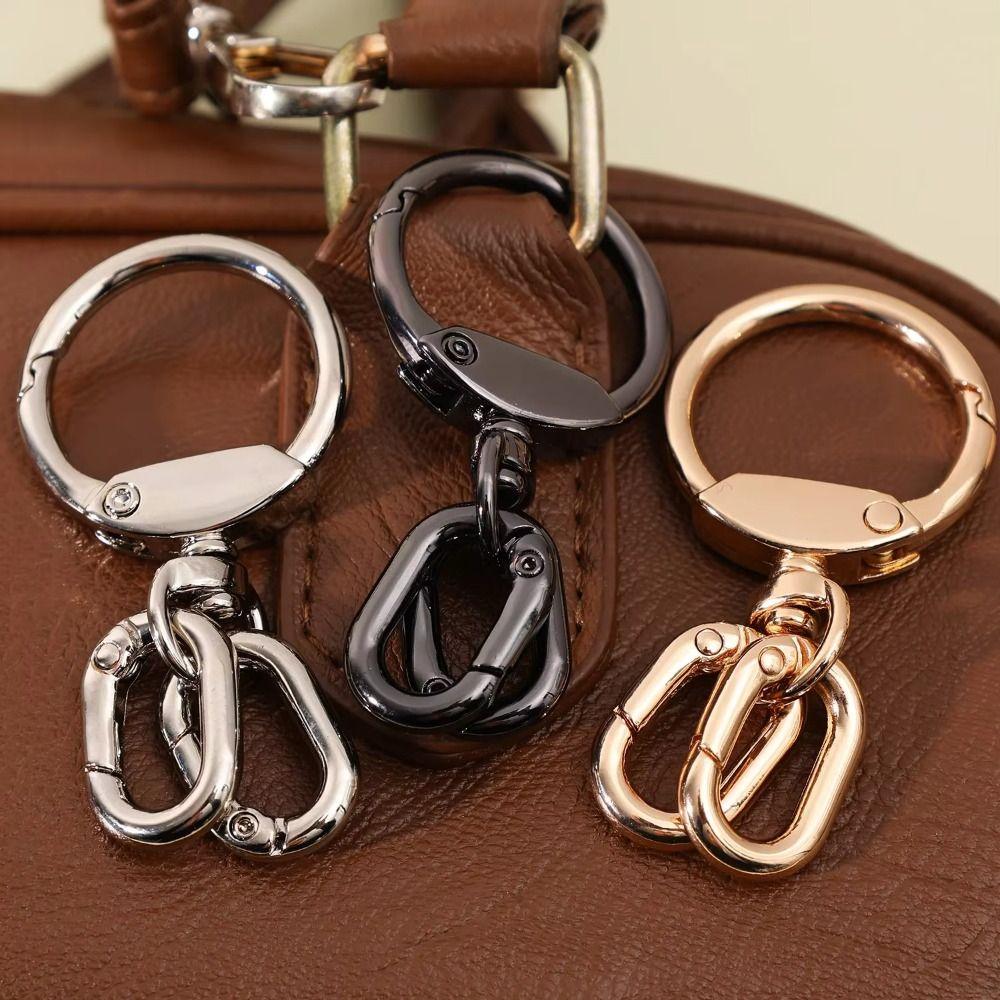 2 PCS Connector Clasps Metal Swivel Clasp Clips Spring Ring Hook Rings Lobster Claw Clasp Clasps Keys Management
