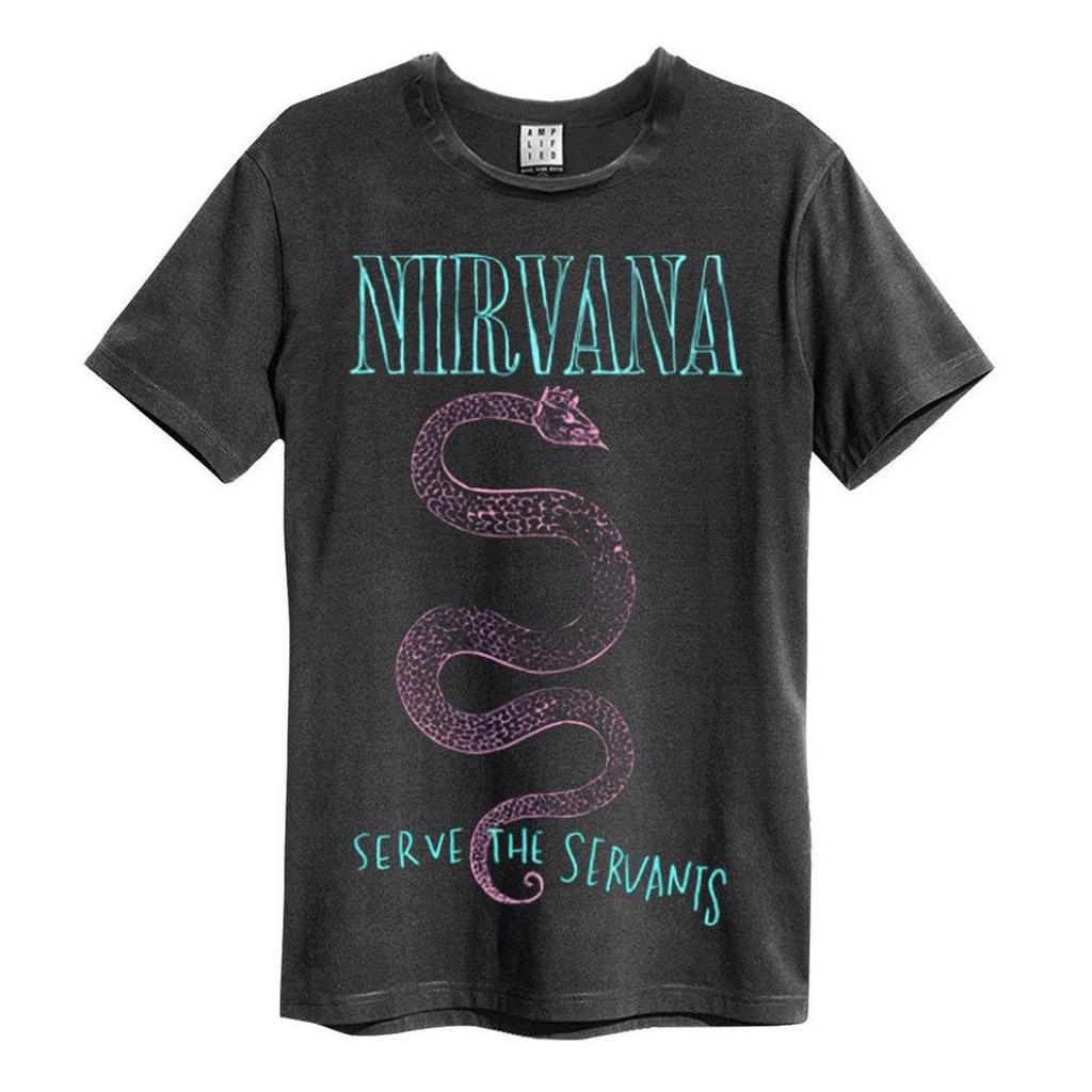 Amplified Unisex Voksen Serve The Servants Nirvana T-skjorte
