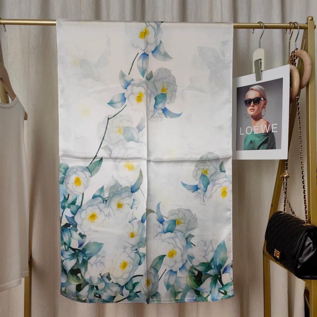 

Новый женский шелковый шарф длинная пашмина в традиционном китайском стиле 100% шелковый шарф из тутового шелкопряда деловой подарок шелковые шарфы подарок для мамы 175x53cm