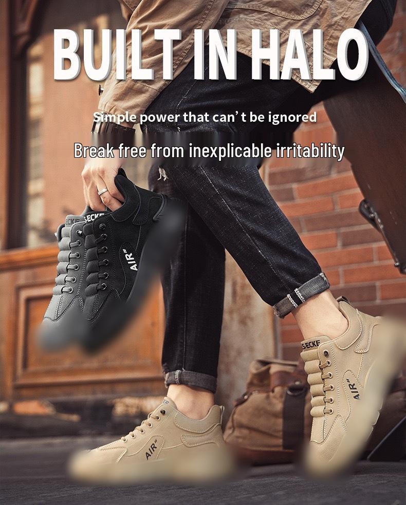 Men's Retro Non-Slip Casual Driving Shoes - Versatile All-Season Sports Sneakers