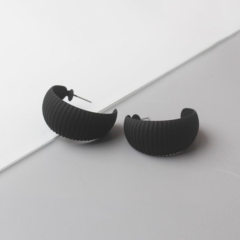 Black Hanging Long Earrings for Women Triangle Square Statement Drop Earrings 2025 boucle oreille femme Fashion Jewelry