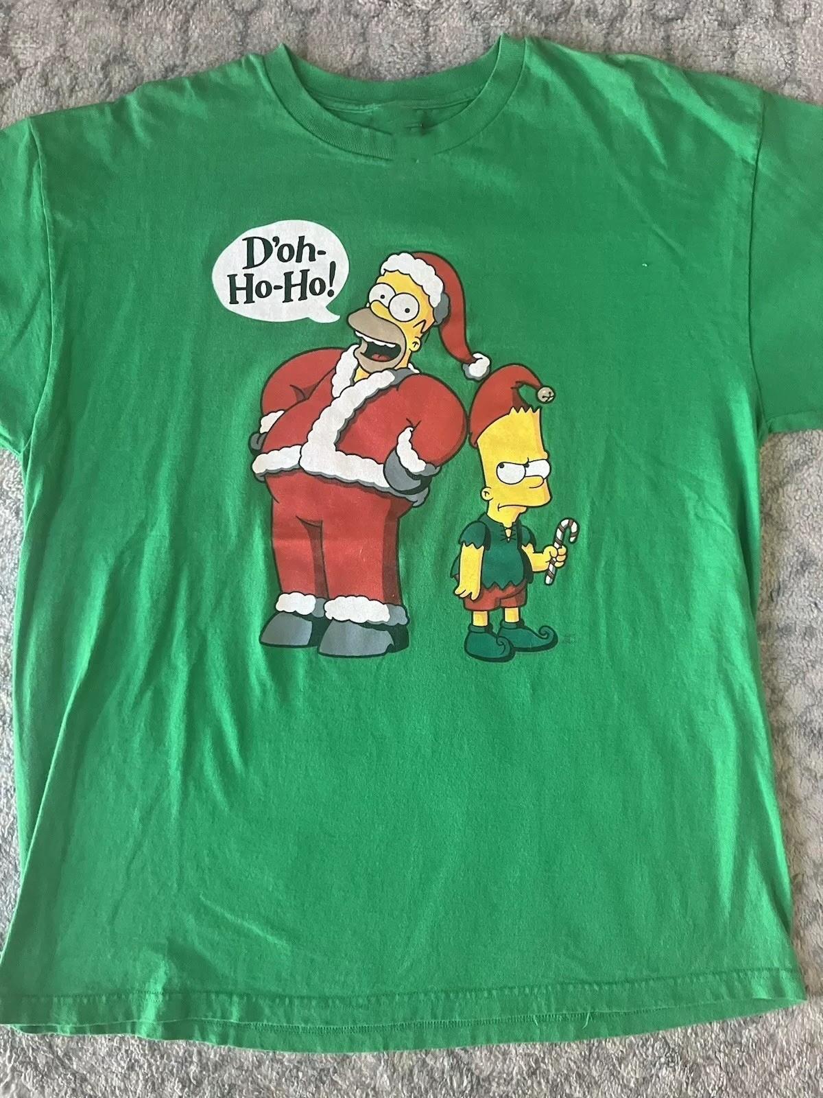 Hot Simpsons Christmas Gift For Fans Unisex All Size Tee LW346 XXXXL