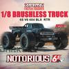 AAXS1 ARRMA ARA8611V6 NOTORIOUS V6 6S 4X4 BLX Brushless 1/8 RC Electric Remote Control Model Car Monster Truck Adult Children's Toys