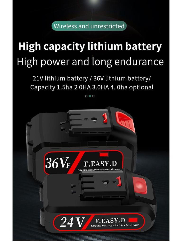 Rechargeable Dual-Purpose Electric Hedge Trimmer and Pruner - One-Handed Lawn & Garden Tool