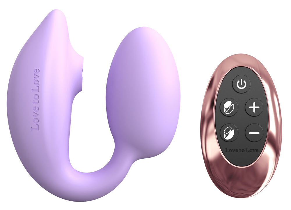 Stimulateur Clitoris et Point G Wonderlover Love to Love Mauve - Love to Love - Stimulateurs à Aspiration