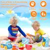 Beach Toys For Kids Sand Toys Set With Sand Bucket Shovel Rake For Beach Sandbox Toys Summer Outdoor Gift Kit For Boys Girls