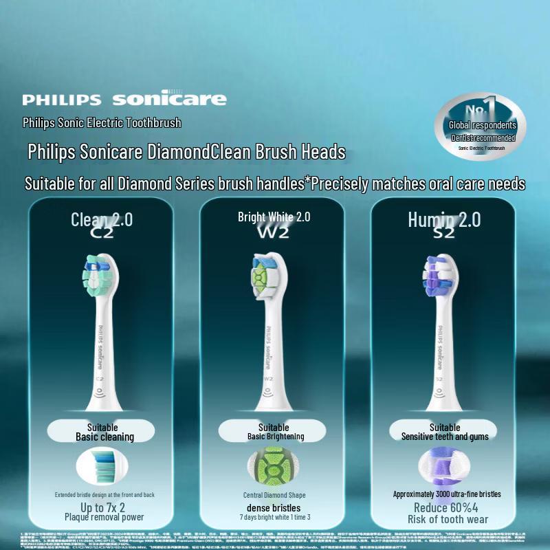 Philips DiamondClean 3 Series Sonic Electric Toothbrush CN plug (adapter included)