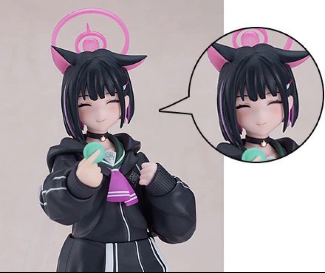 

[USED] figma Blue Archive Kazusa Anzan Purchase Bonus: Closed Eyes Smiling Face