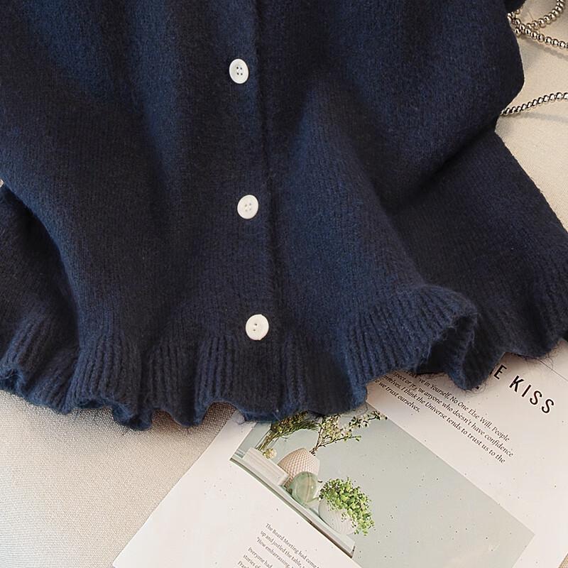 Women's Knitted Wool Blend Button Vest