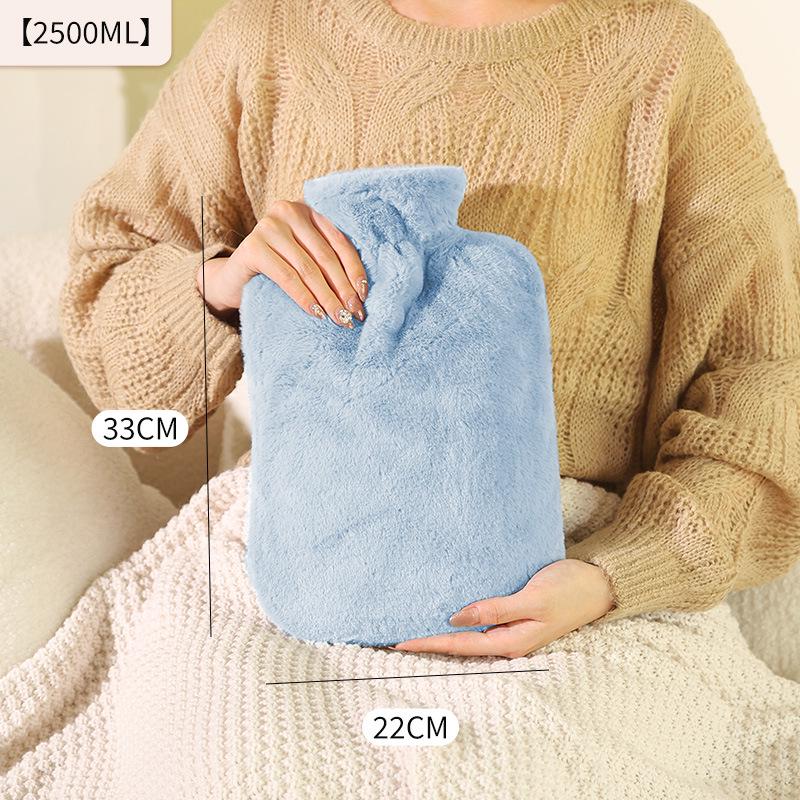Extra Large Eco-friendly Plush Hot Water Bottle – Winter Warmth with Skin-friendly Fleece
