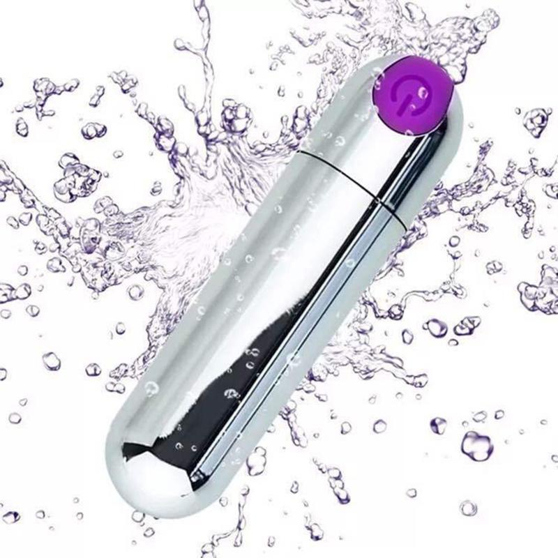 Women Mini Bullet Vibrator 10 Vibration Modes Waterproof Low Noise Adult Sex Toys G-spot Egg