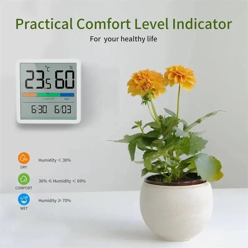 LCD Digital Thermometer Hygrometer Indoor Room Electronic Temperature Humidity Meter Sensor Gauge Weather Station For Home