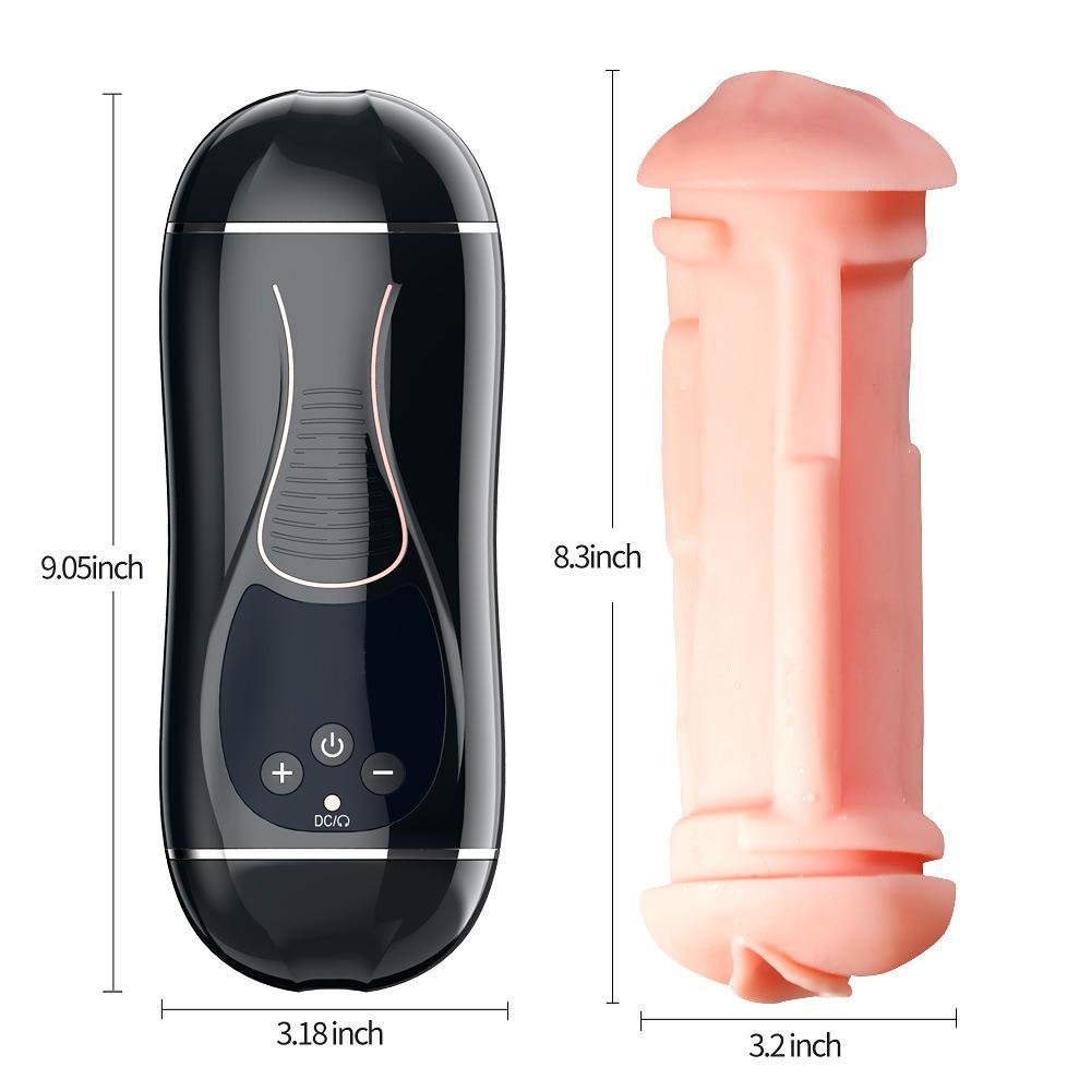 Hannibal Male Masturbators Cup Telescopic Rotation Penis Stimulation Electric Pocket Pussy Vagina Blowjob Adult Sex Toy for Male
