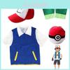 Vibrant And Durable Pokemon Ash Ketchum Cosplay Costume For Adults