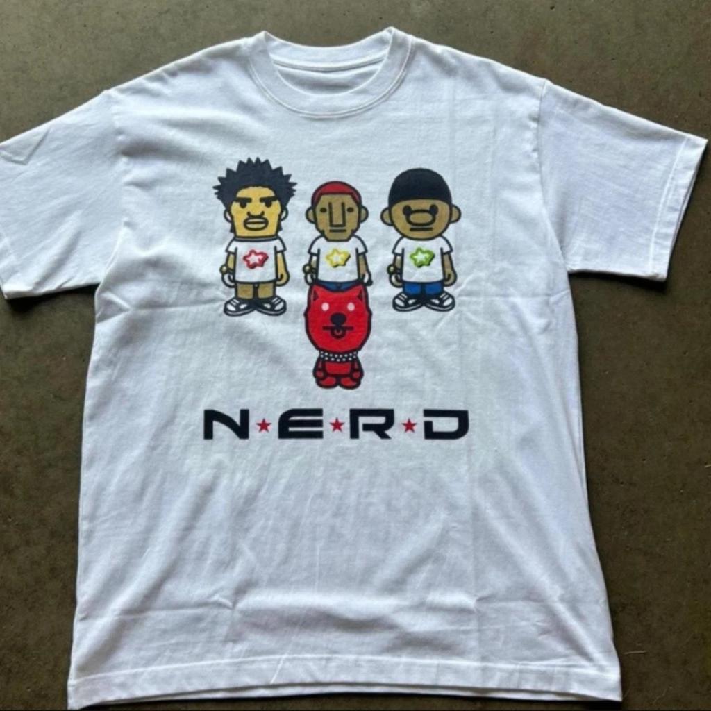 n.e.r.d Unisex Tee White Color All Size Unisex Gift For Fan CS178