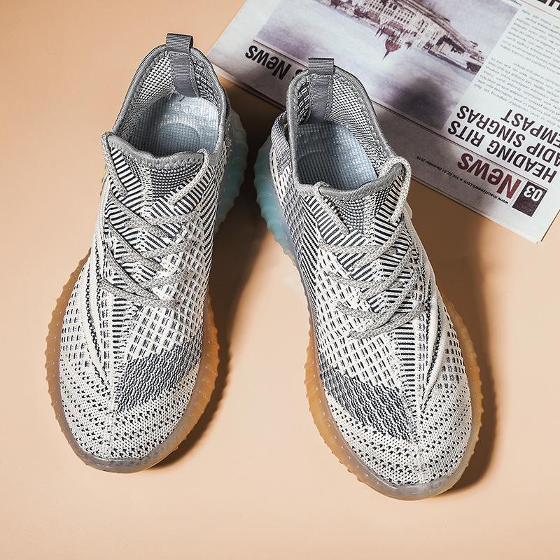 

Summer new breathable fly-woven mesh shoes men s trend versatile sports and leisure shoes jelly sole coconut shoes men s 44