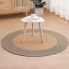 Cotton Rope Area Rug Braided Round Cat Scratching Rug Washable Vintage Floor Mat for Bedroom Living Room Couch Side Table