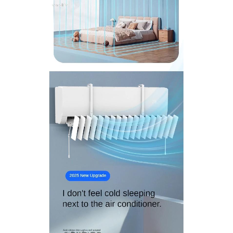 Air Conditioner Windshield Wall-Mounted Universal Confinement Anti-Draft Blowing Cold Air Cover Wind Deflector Air Outlet Louver