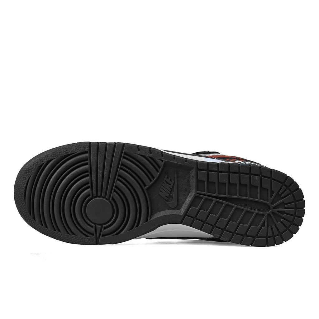Nike Dunk Abrasion Resistant Slip Resistant Low Top Skateboard Shoes Unisex Black White Red HF5441-100(Team1480-)