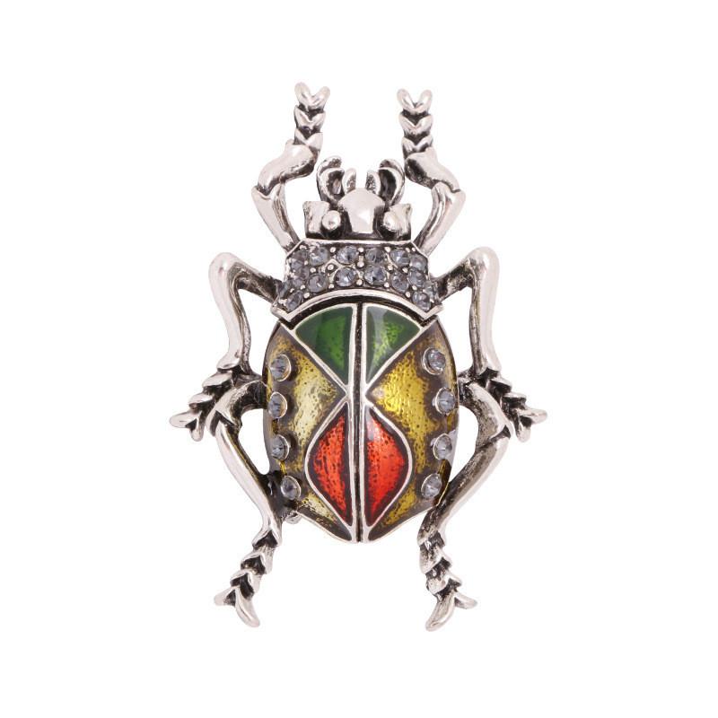 Animal Crystal Brooch With Alloy And Electroplating For Fashion Accessories