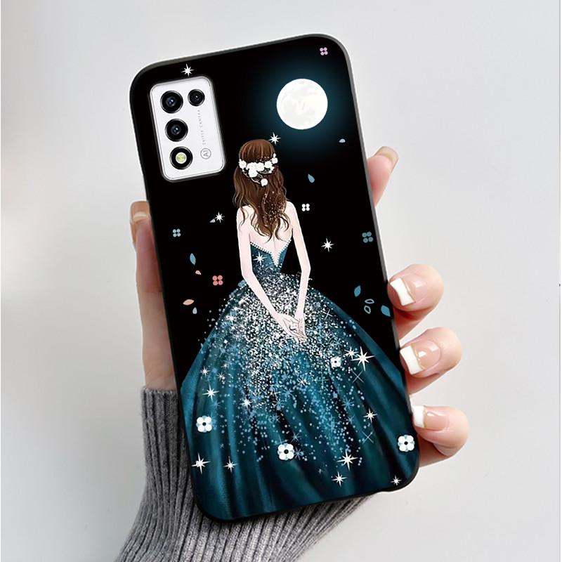 Phone Case For ZTE Libero 5G III A202ZT / Libero 5G II A103ZT Casing Fashion Butterfly Flower Black Soft TPU Case Silicone Cover