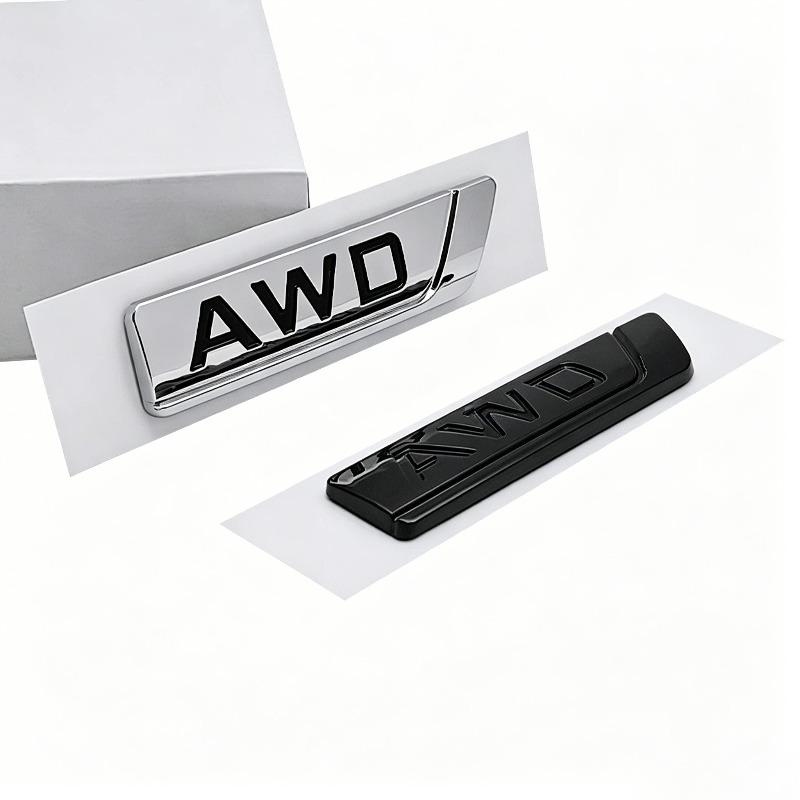 AWD car sticker, suitable for Boyue New Emgrand Borui English rear tail sticker body sticker modified ABS car sticker