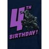 Black Panther Childrens/Kids 4th Birthday Hoodie