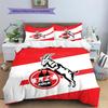 1. Set Copripiumino Trapuntato con Fantasia FC Köln Decorazione per la Casa Regalo (1 * copripiumino + 2 * federe senza imbottitura)