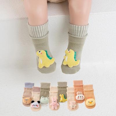 Sweet Cartoon Animal Baby Sock for Boy Girl Cute 3D Stereo Toys Non-slip Floor Sock for Toddler Spring Autumn First Walker Sock