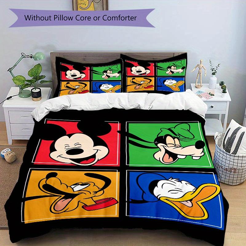 3pcs set Mickey Mouse, Goofy, Pluto Bedding Set with Duvet Cover+Pillowcases, All-Season Polyester, Zipper Closure63
