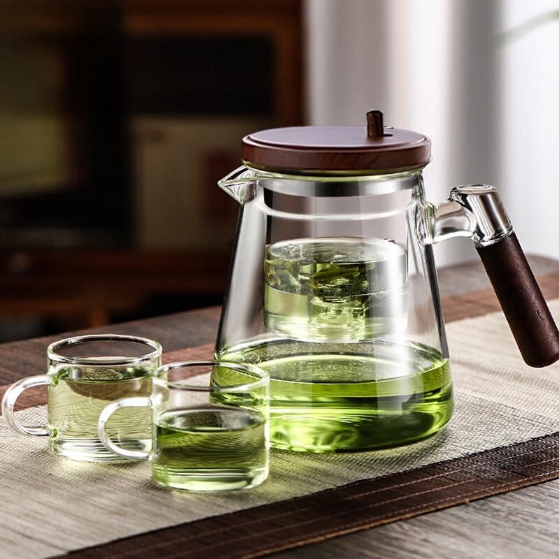 Zhenqi Glass Infuser Teapot Set with 4 Cups