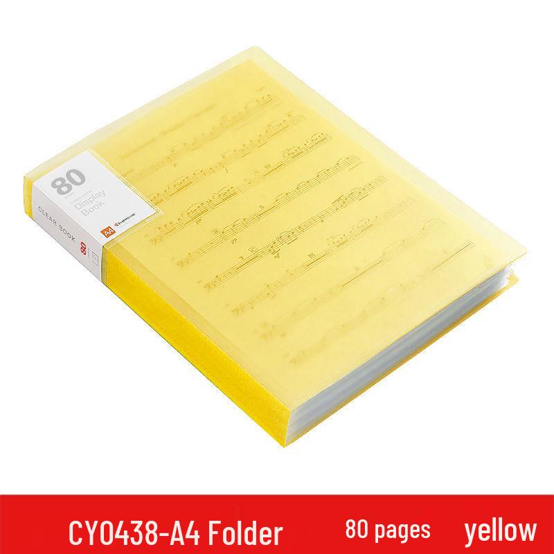 A4 Transparent Multilayer Insert Pockets Folder for Student Documents & Certificates