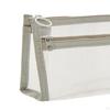 Clear Pencil Case, Pen Bag with Zipper, Transparent Stationery Organizer Holder, Exam