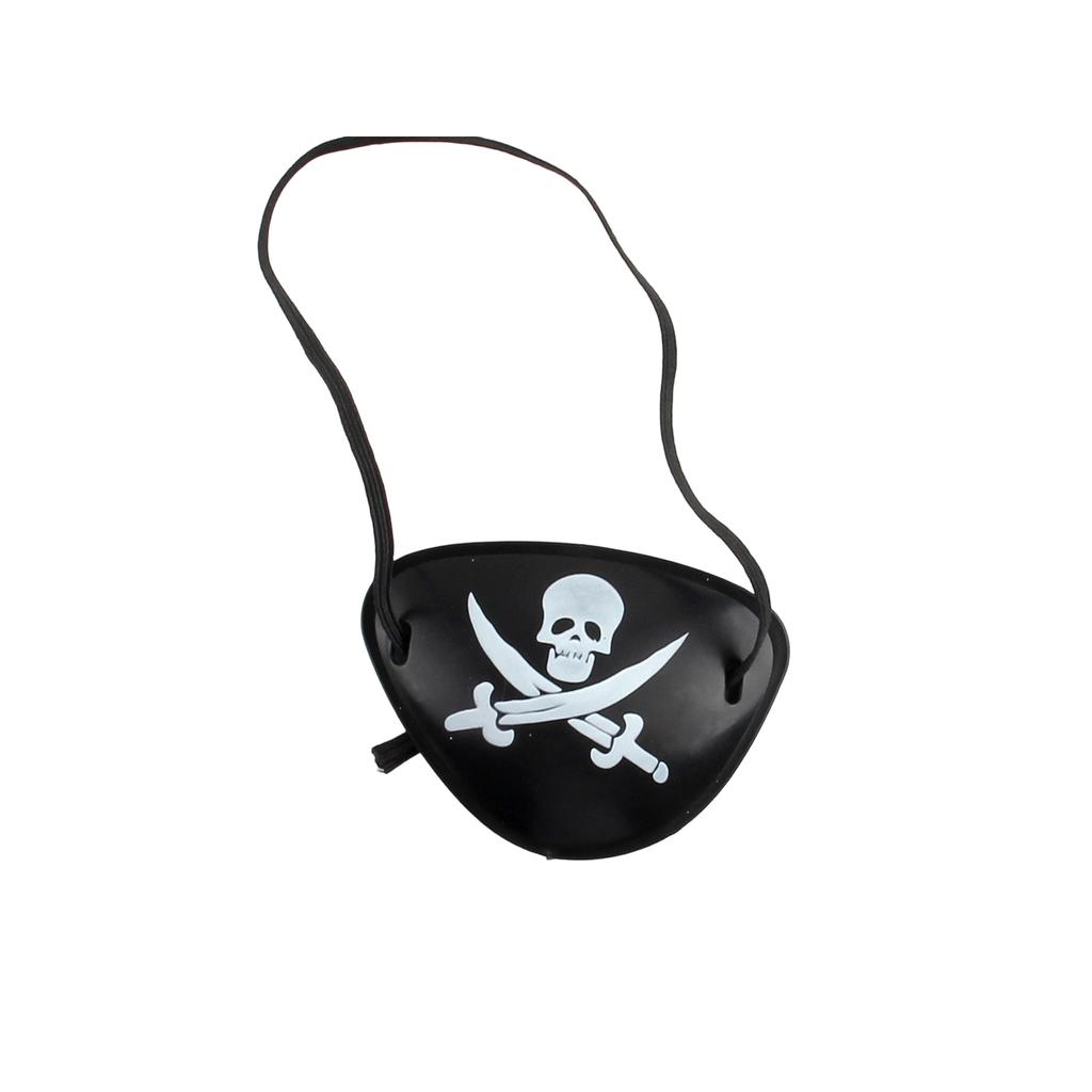Ooglapje voor Volwassenen Kinderen, Zwart Eénooglapje Halloween Feest Kostuum Accessoire