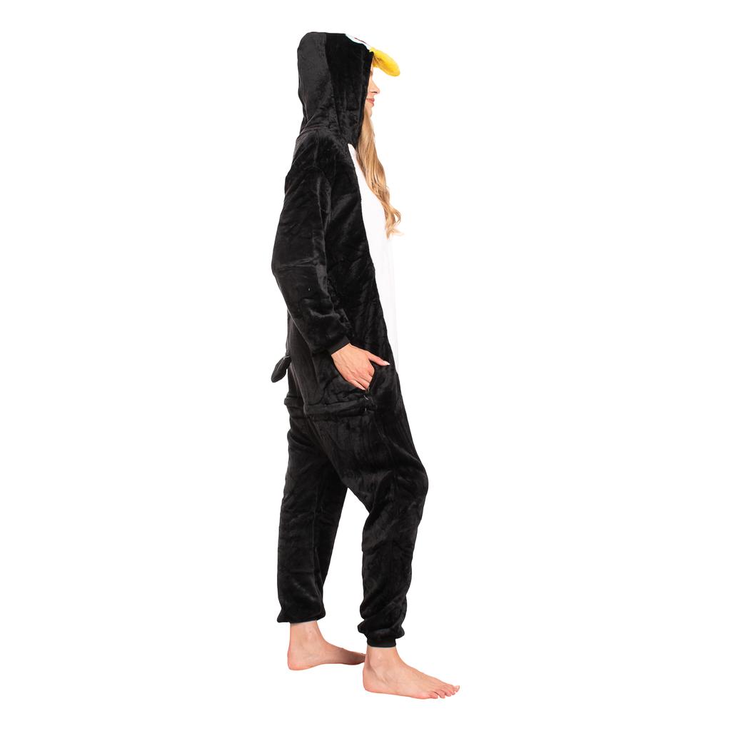 Piżama damska kombinezon kigurumi onesie kostium pingwin czarny 165-175 l