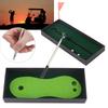 Desktop Small Golf Game Practice Set Ballpoint Pen Putters Golf Ball Putting Mat Flag