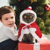 Cat Costume Santa Cosplay Funny Transformed Cat Dog Pet Christmas Cape Winter Dress Up Clothes Red Scarf Cloak Props Decor