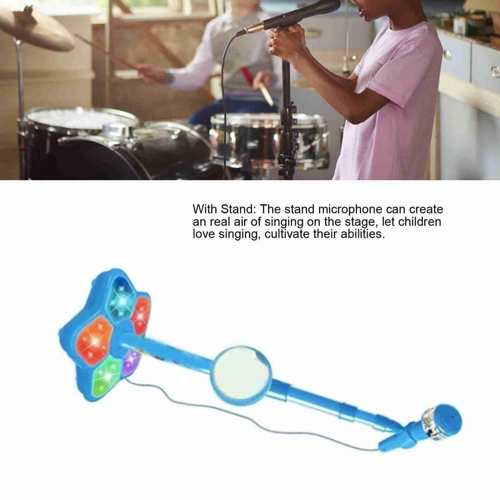 Idol Kids Stand Role Stand Singing Microphone Cute Educational Toy Microphone, Play, Kids, Type, Toy, Stand, Toy,
