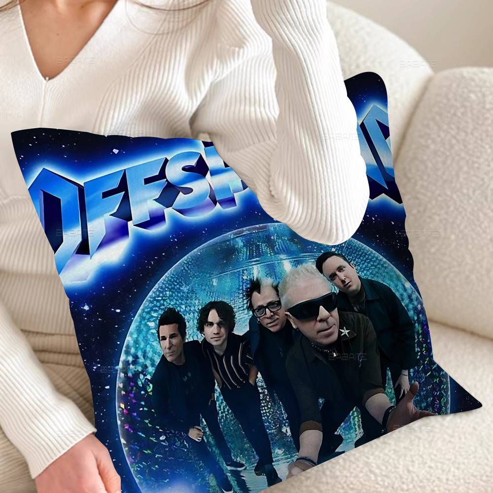 

The OOffspringS Band Pillowcase Toon Gift Cushion Cover Bedroom Home Sofa Chair Seat Decor Pillow Case 30x30 cm