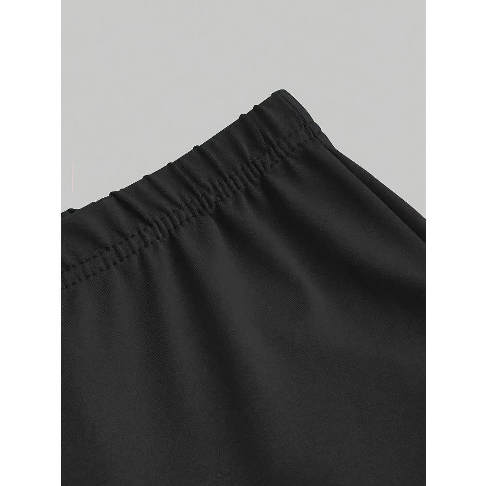 Cute Capybara Children's Short Sleeved Set, Pink Capybara Pattern Round Neck T-shirt with Flared Pants