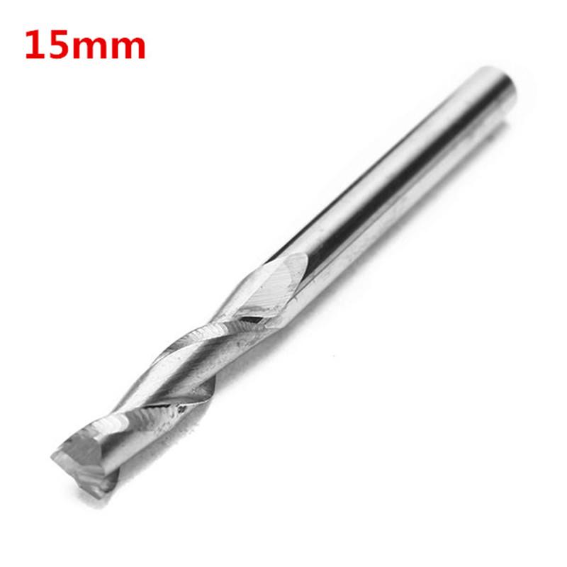 Daniu 1Pc 3.175Mm 2 Flute 15Mm Carbide Spiral Bit End Mill Router Cnc ...