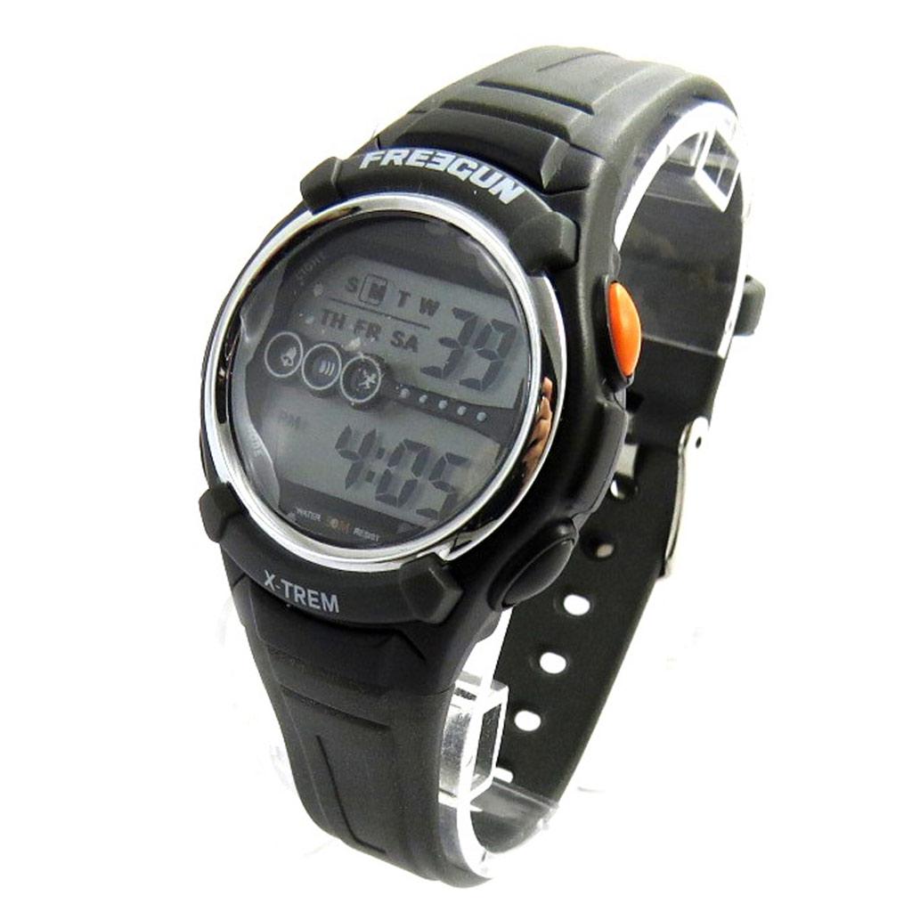 Freegun [N0130] - Montre silicone 'Freegun' noir (digital)