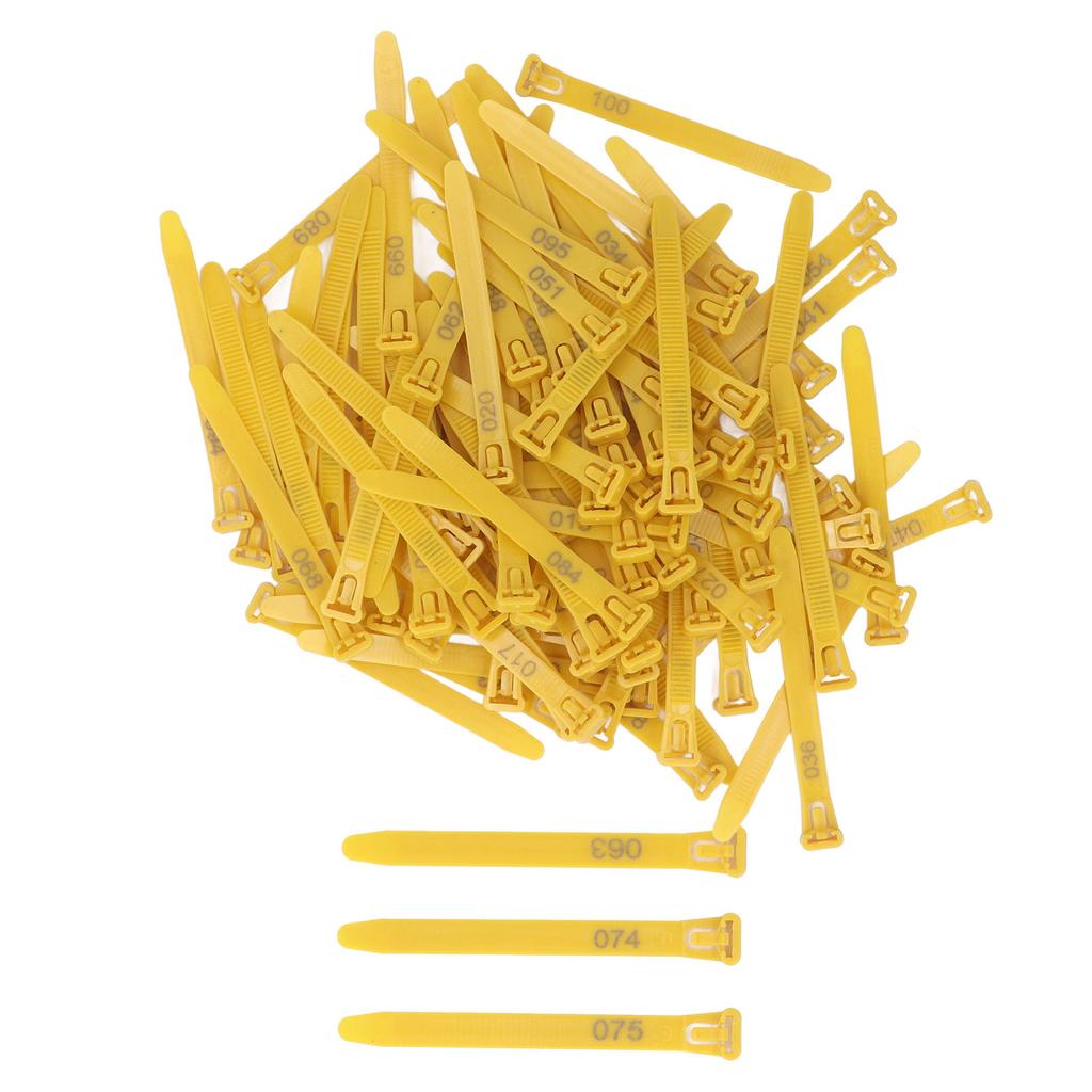 Chicken Leg Rings 1-100 Numbered Chicken Identification Leg Bands Tags Reusable for Ducks Chicks