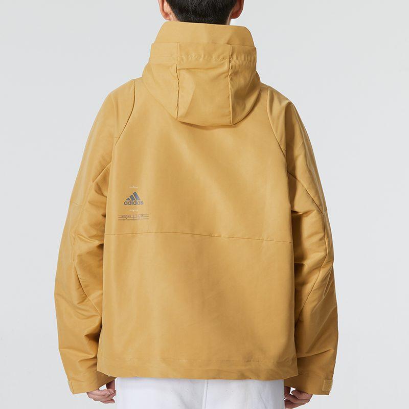 adidas Jackets Men's Brown Yellow Hooded Moderate Other HM5167