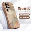Magnetisch Für Magsafe Hülle Für Samsung Galaxy S26 Ultra S25 Edge S24 Plus S23 FE S22 A17 A54 A55 A56 A57 5G Sandstein Marmor Muster Abdeckung