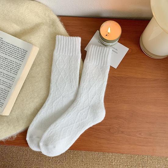 Winter Fleece Lined Crew Socks for Women Cozy Soft Warm Thick Floor Socks Thermal Boot Socks for Cold Weather